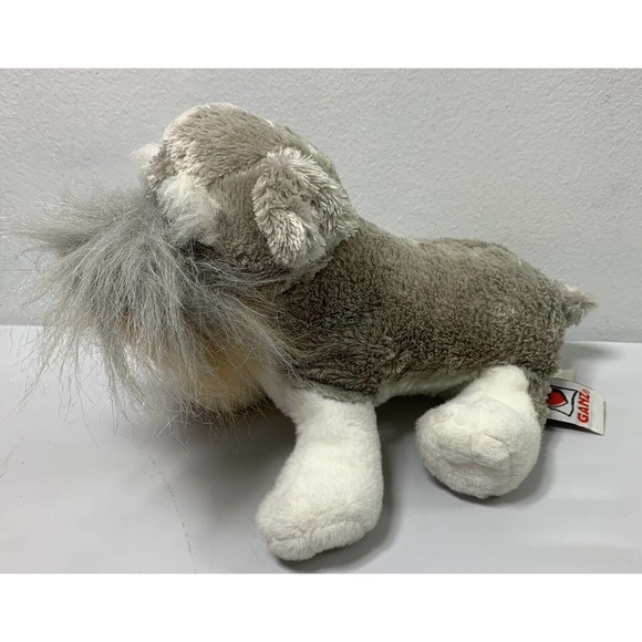 Ganz Webkinz Schnauzer Plush Puppy Dog Gray White Stuffed Animal Toy No Code - Picture 7 of 11